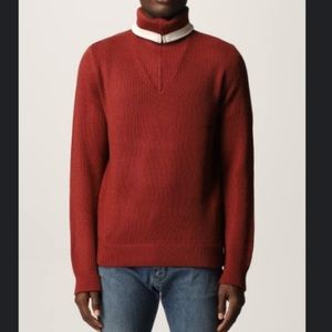 Emporio Armani wool sweater, brick red, size M, new without tags.
